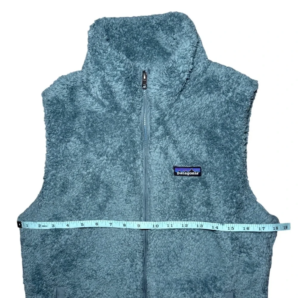Patagonia Los Gatos Fleece Full Zip Vest Women Large Teal Blue - Picture 7 of 7